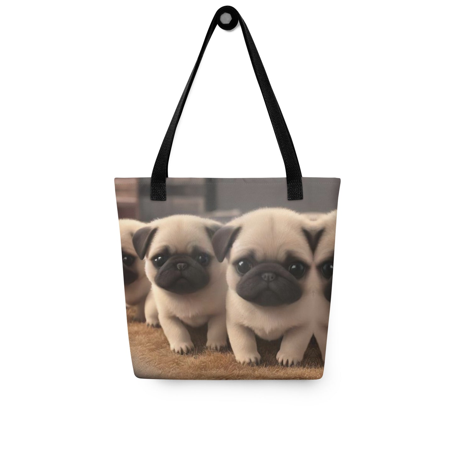 Pug Pups Tote Bag